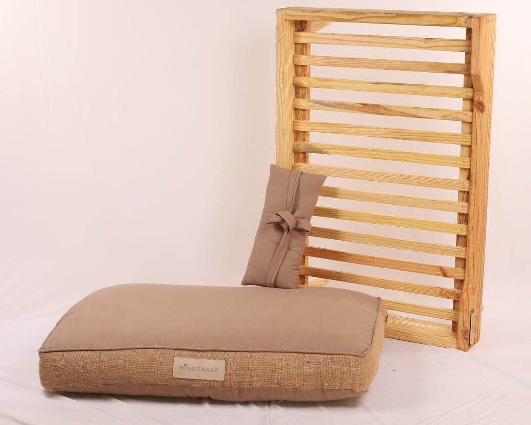 Handmade Wooden Dog Bed for Large & Medium