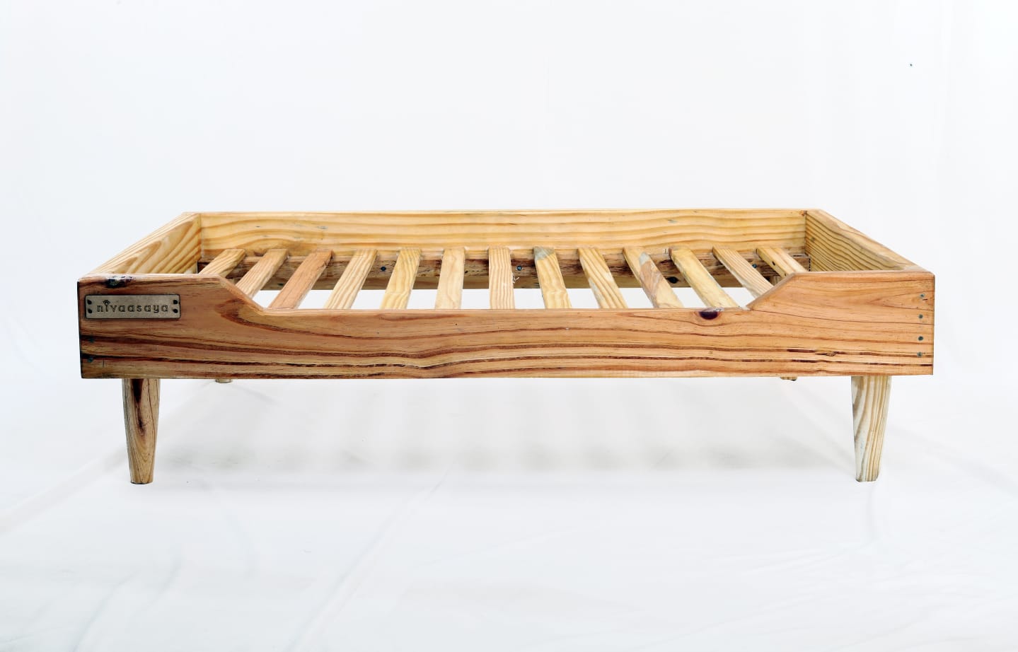 Handmade Wooden Dog Bed for Large & Medium