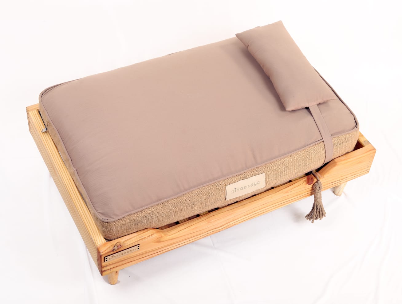 Handmade Wooden Dog Bed for Large & Medium