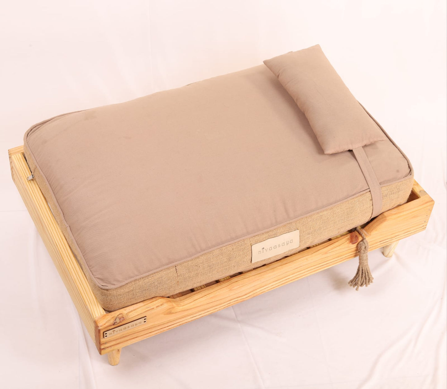 Nivaasya - Large Dog Wooden Bed - Best Dogs' Beds & Furniture