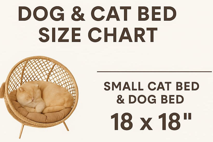 Round Cave CAT Cane Bed