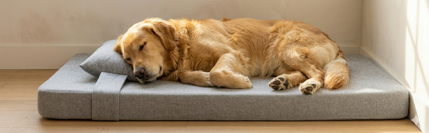 Summer Dog Bed | All Weather Orthopedic Dog Bed for Large Dogs – Thick Memory Foam Cushion