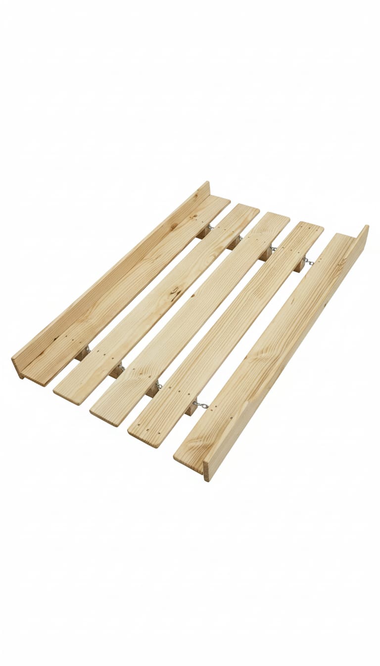 Foldable Wooden Dog Bed with Cushion | Large Pet Sofa Bed | Portable Folding Pet Cot for Large Dogs | Indoor Use | 48 x 30 Inches (4 ft x 2.5 ft)
