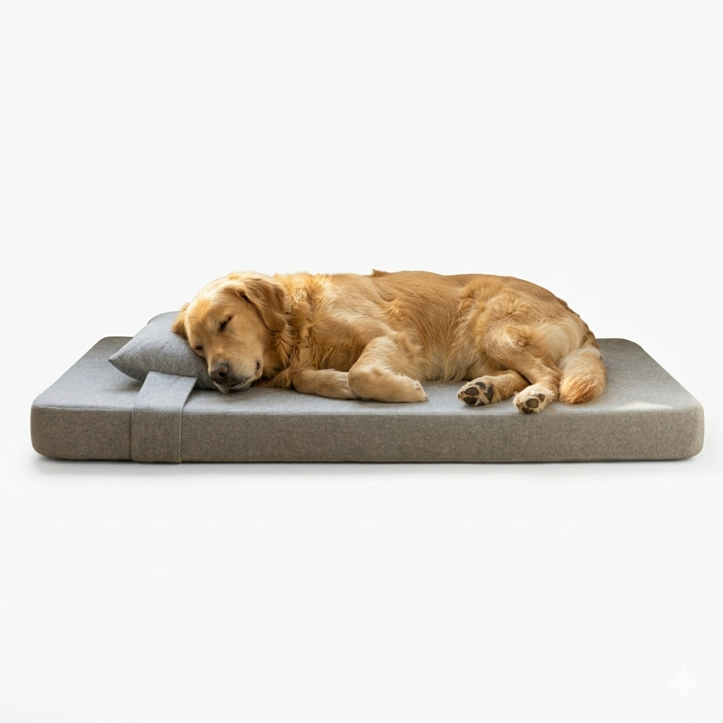 Summer Dog Bed | All Weather Orthopedic Dog Bed for Large Dogs – Thick Memory Foam Cushion